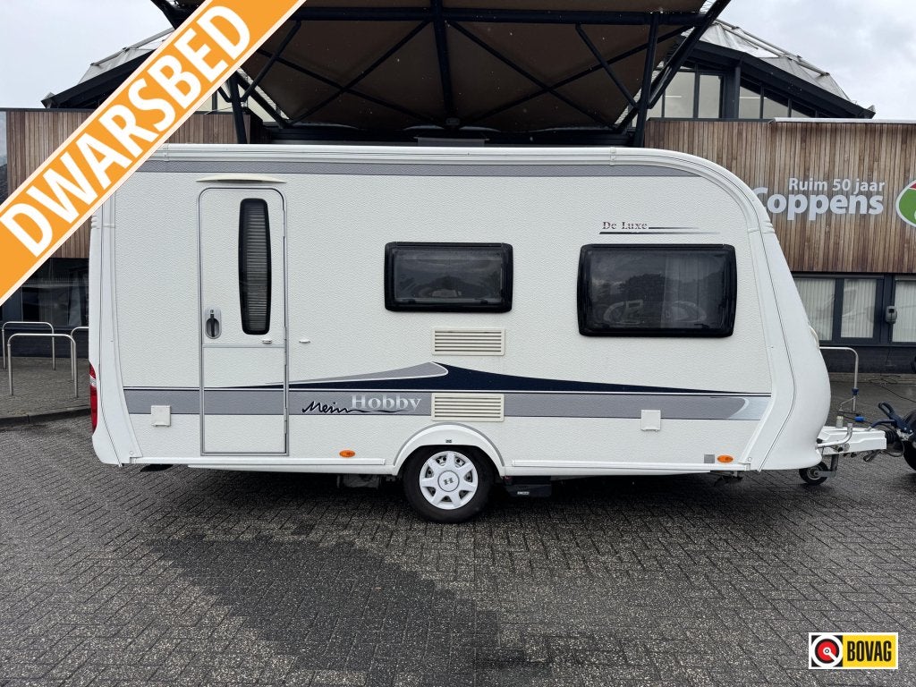Hobby De Luxe 440 SF, Caravanes & Camping, Caravanes, Jusqu'à 4, 4 à 5 mètres, Hobby, Lit fixe