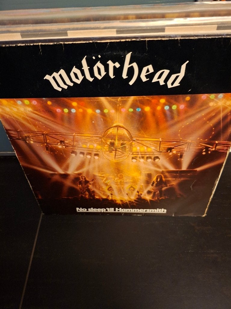 lp - motorhead - no sleep till hammersmith - vak 7, LP, Heavy metal, Gebruikt, Ophalen of Verzenden