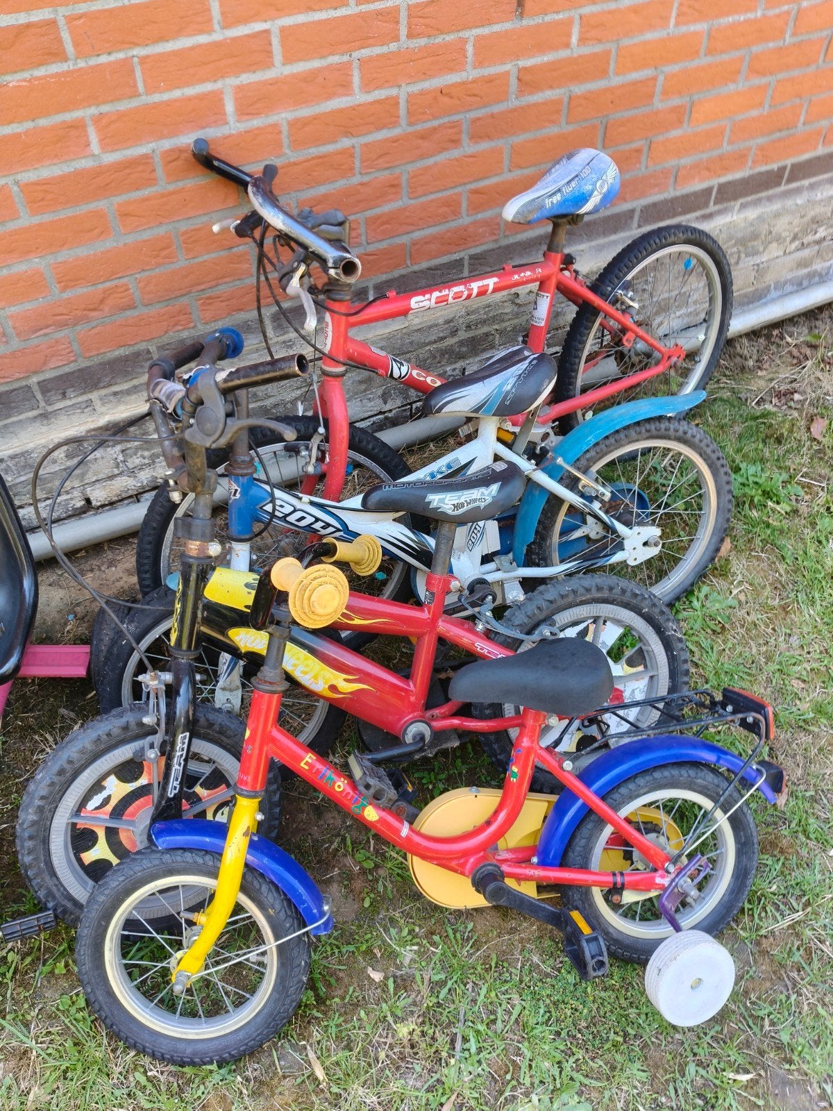 fietsen voor opmaak, Ophalen
