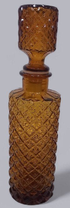 vintage amberkleurige karaf., Antiek en Kunst, Ophalen of Verzenden