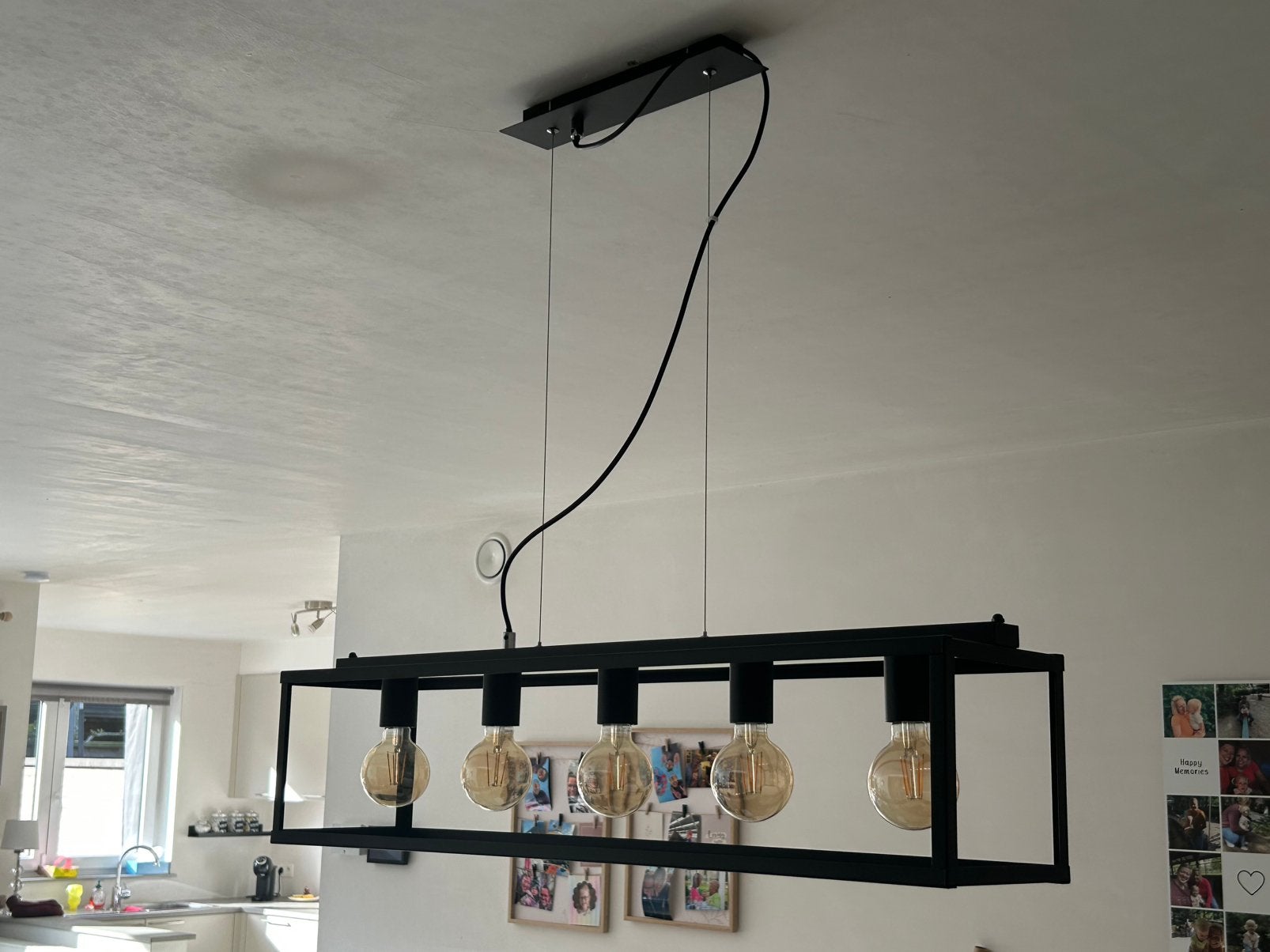 Hanglamp- plafondlamp- luster, Huis en Inrichting, Lampen | Hanglampen, Ophalen, Zo goed als nieuw