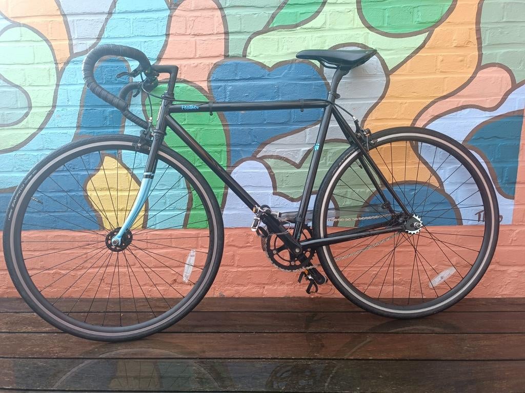 Fuji Feather fixie / Single Speed / Chromonoly / Medium, Fietsen en Brommers, Ophalen