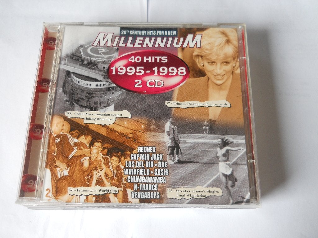 2 CD S - MILLENNIUM - 40 HITS 1995 - 1998, Ophalen of Verzenden, Zo goed als nieuw, Verzamelalbum, Pop