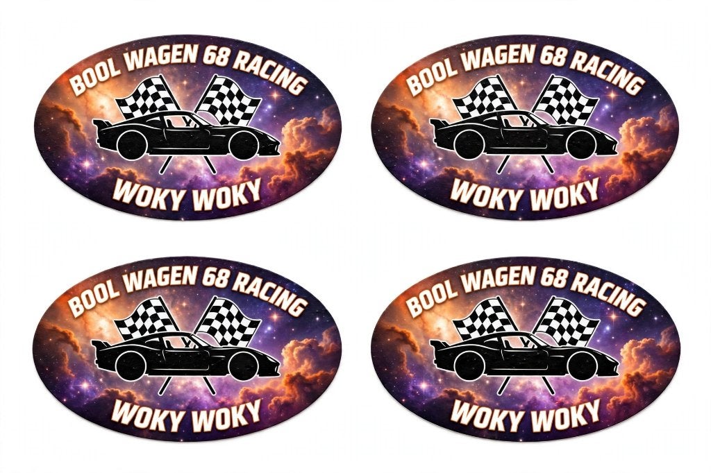 Pack 4 Stickers Volk Wakgen 68 Woky Woky Autocollant galaxy, Enlèvement