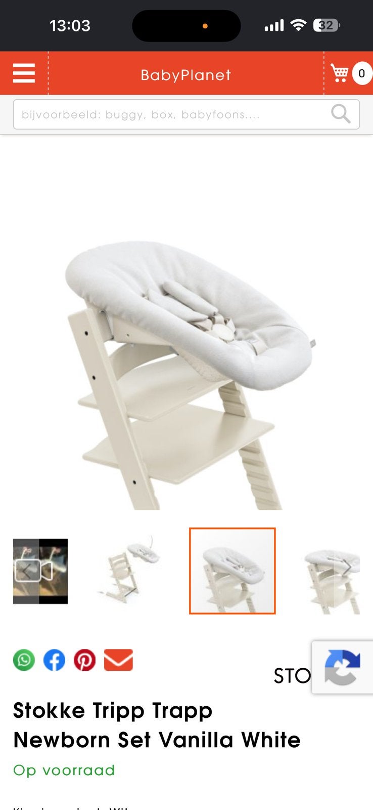 Tripp trapp stokke new born set, Enlèvement, Comme neuf