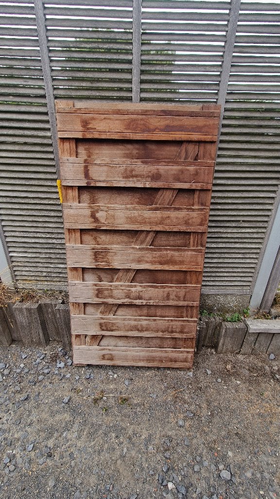 Hardhouten Tuindeur, Minder dan 200 cm, Hout, Ophalen, 100 tot 120 cm