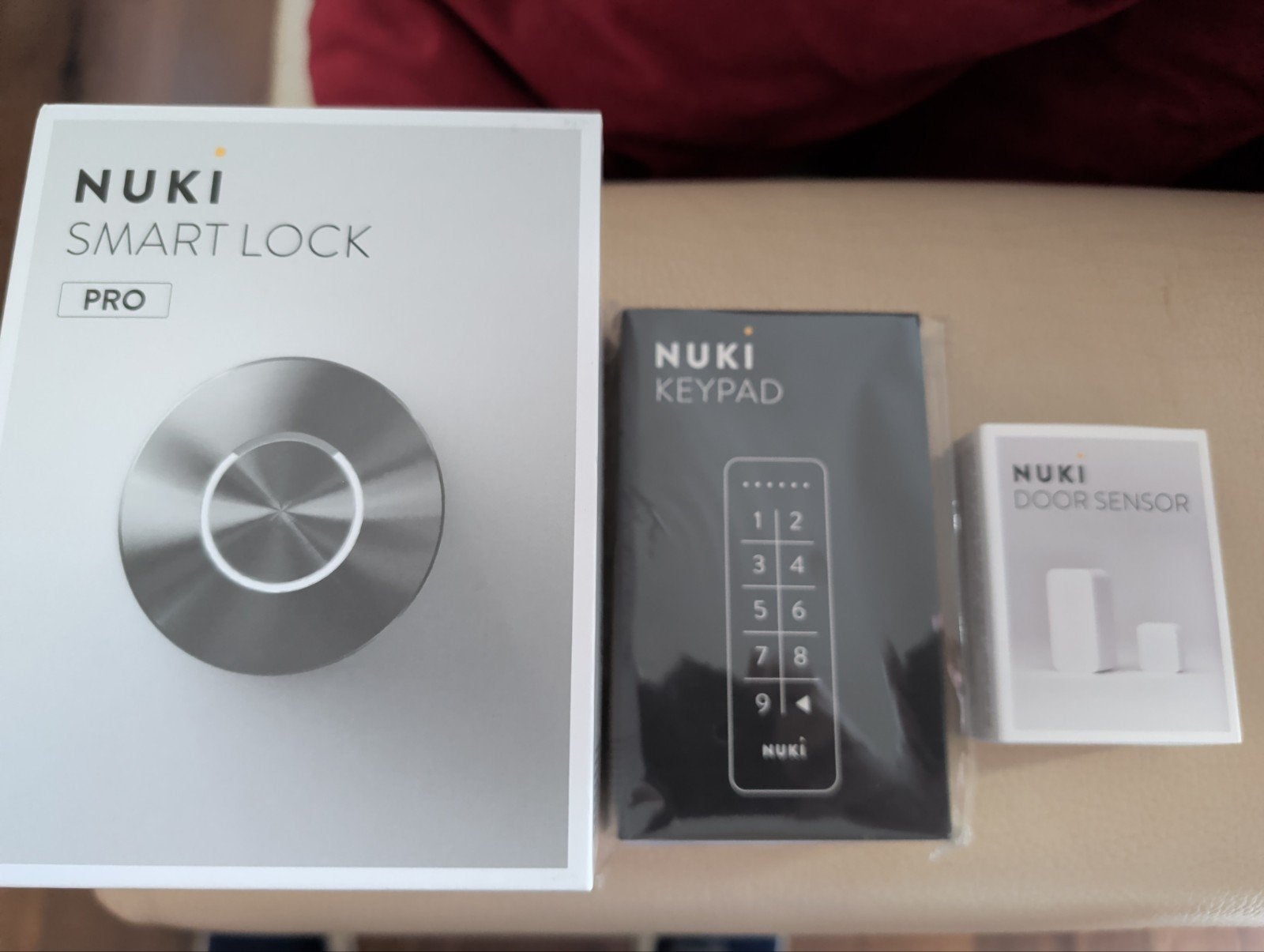 Nuki smart lock Pro met Nuki keypad en Nuki door sensor, Ophalen, Compatibel met smartphone, Nieuw, Draadloos
