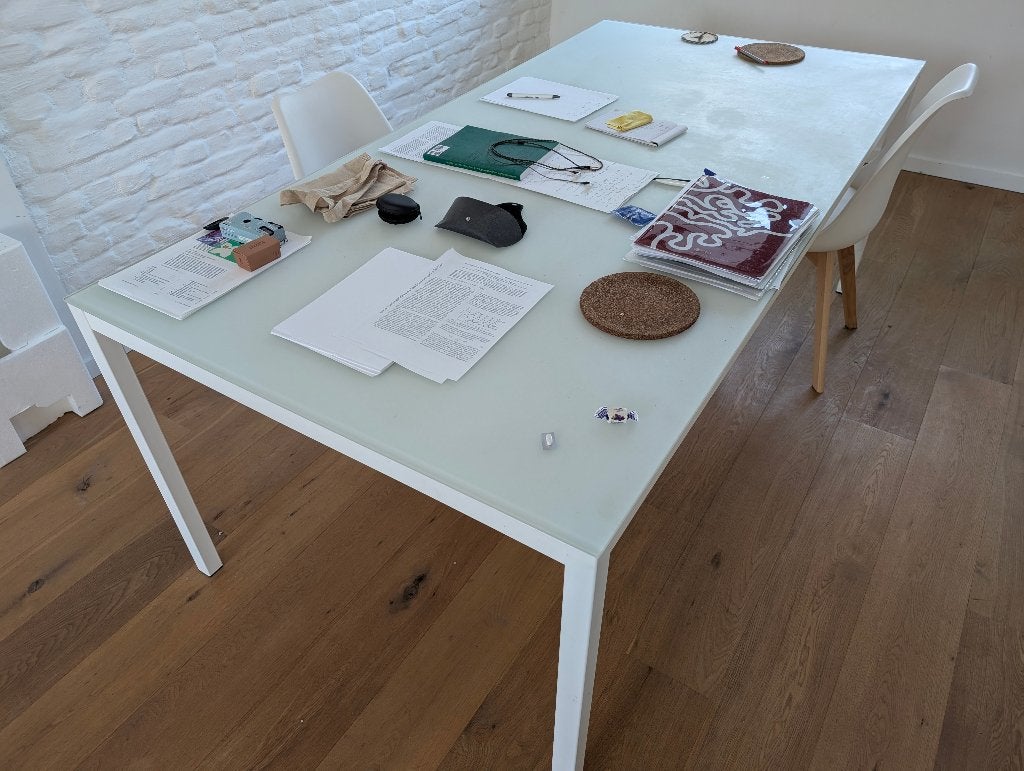 Tafel, Zo goed als nieuw, Vijf personen of meer, Glas, 150 tot 200 cm