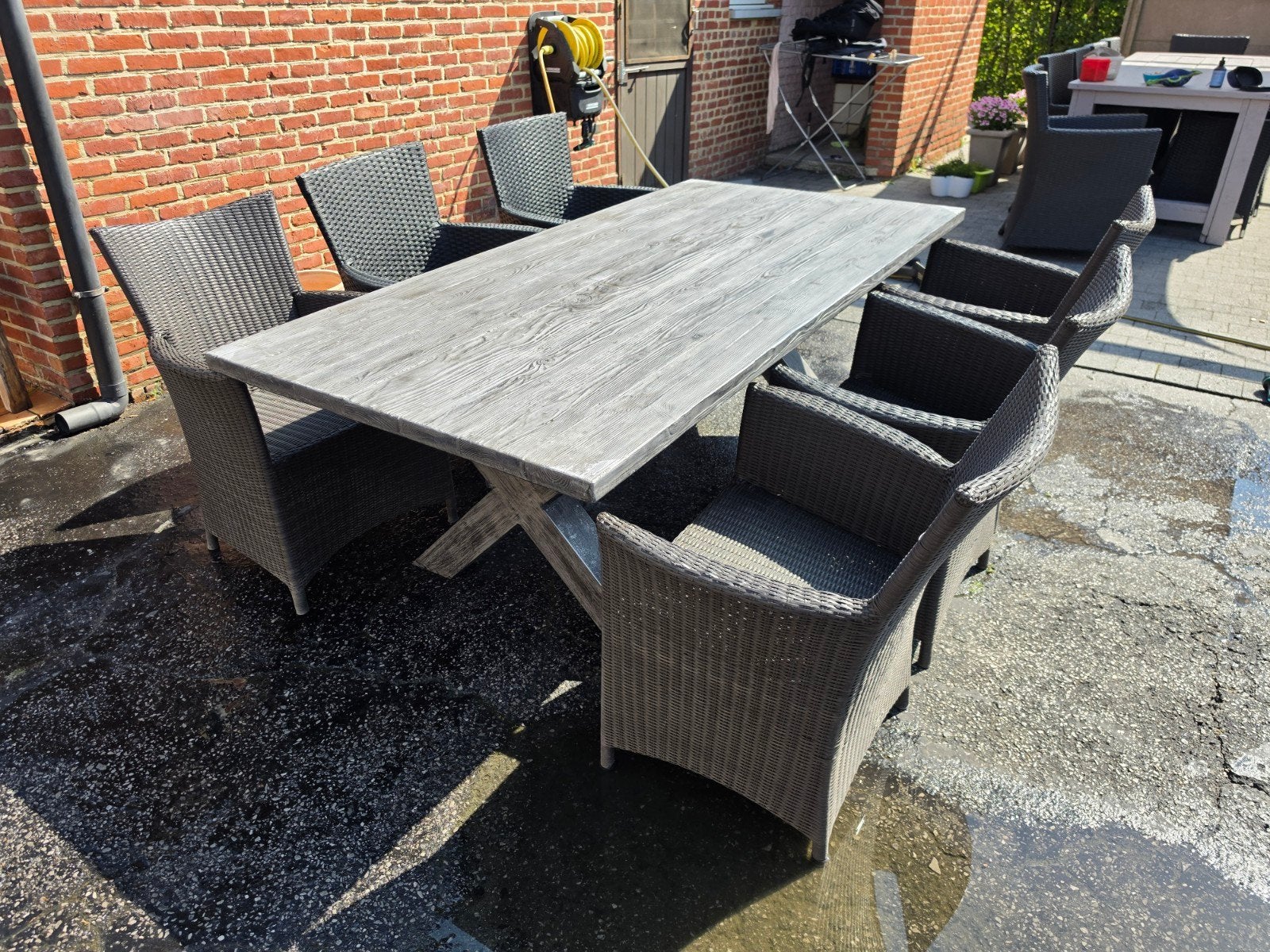 Tuintafel, Ophalen, Overige materialen, Gebruikt, Eettafel