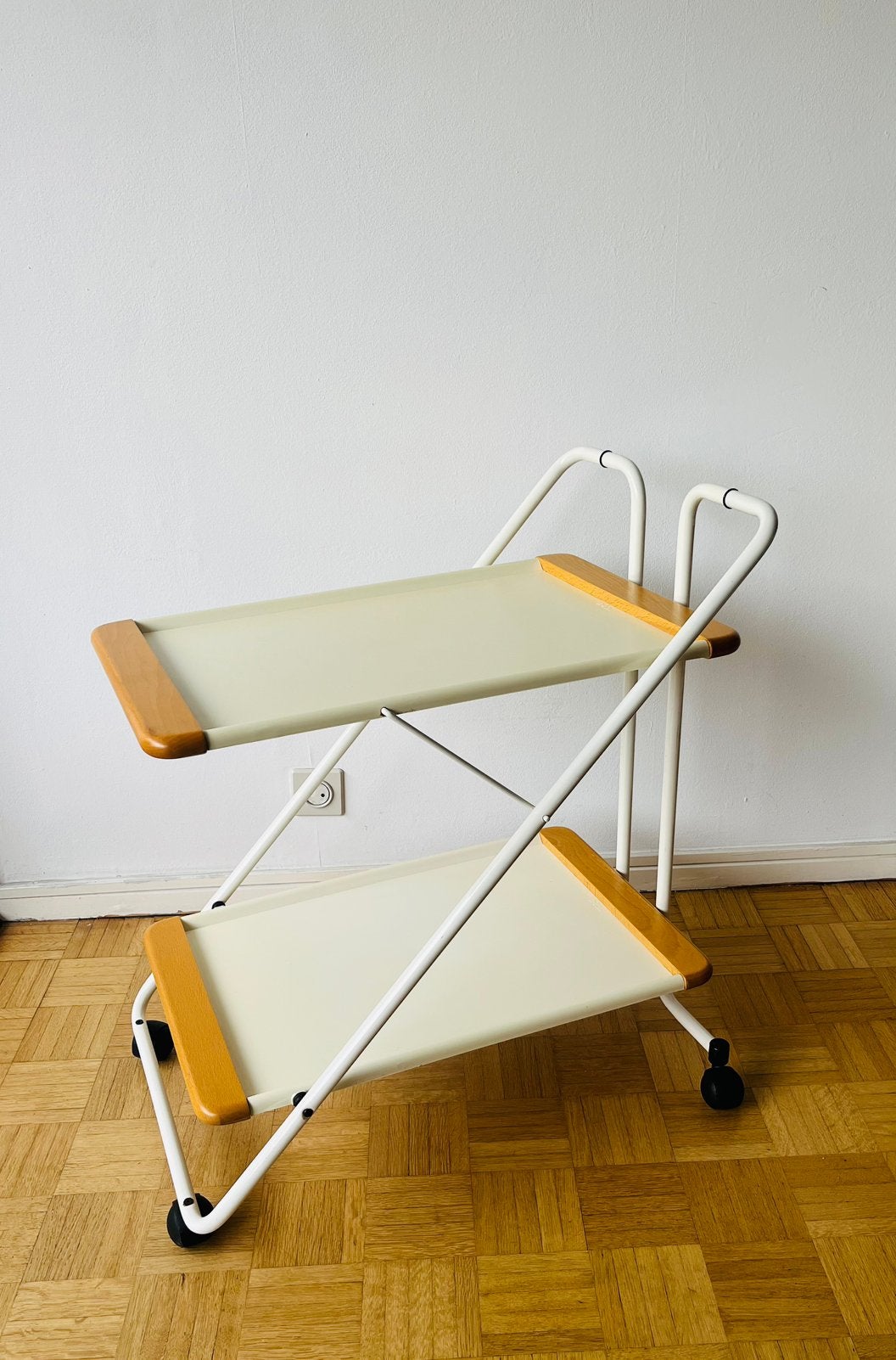 Vintage inklapbare serveerwagen Norda, Ophalen