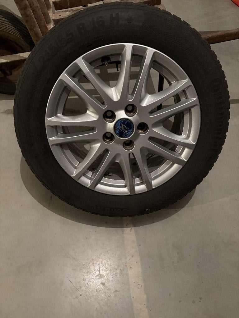 4 winterbanden op 16" aluminium velgen FORD, Auto-onderdelen, Ophalen, Velg(en), 16 inch, Winterbanden