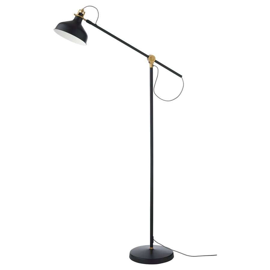 IKEA Ranarp Staande lamp - zwart, aanpasbare richting, Ophalen, Zo goed als nieuw, Metaal, 150 tot 200 cm