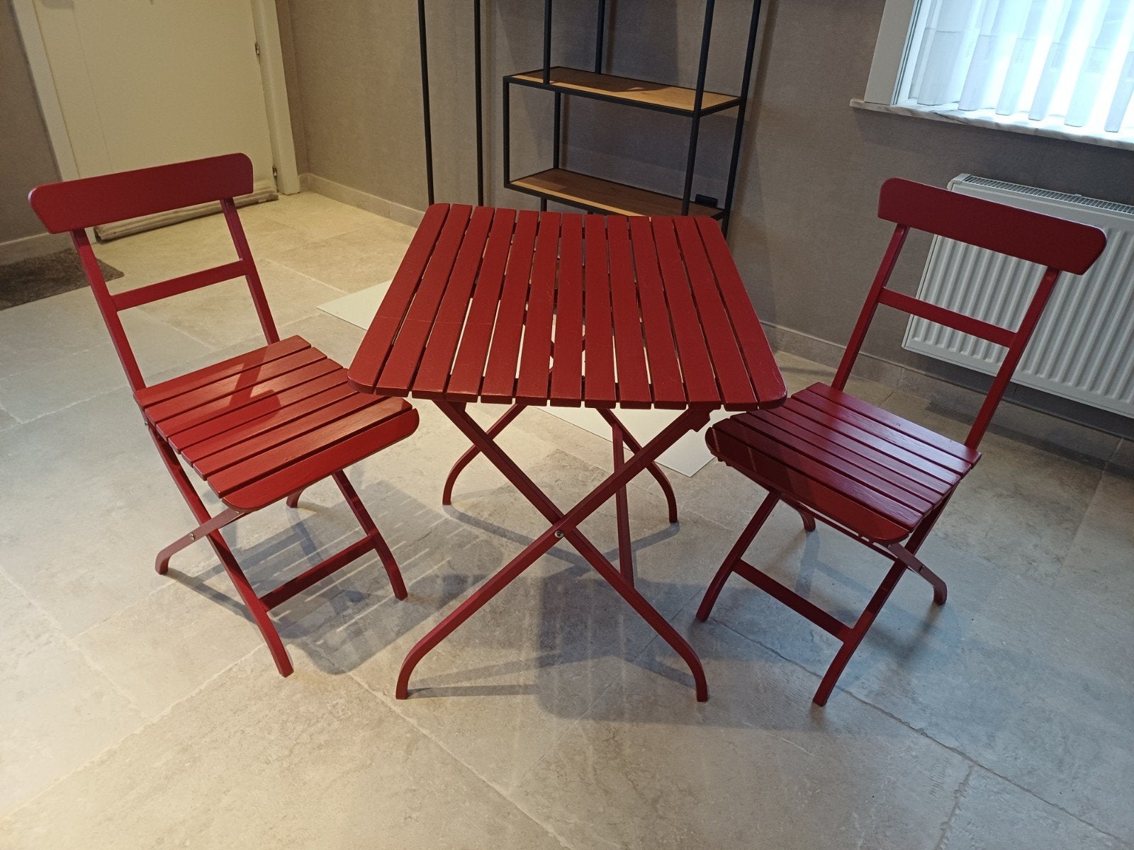 ensemble de jardin en bois., Jardin & Terrasse, Enlèvement, Utilisé, Aluminium, Salons de jardin