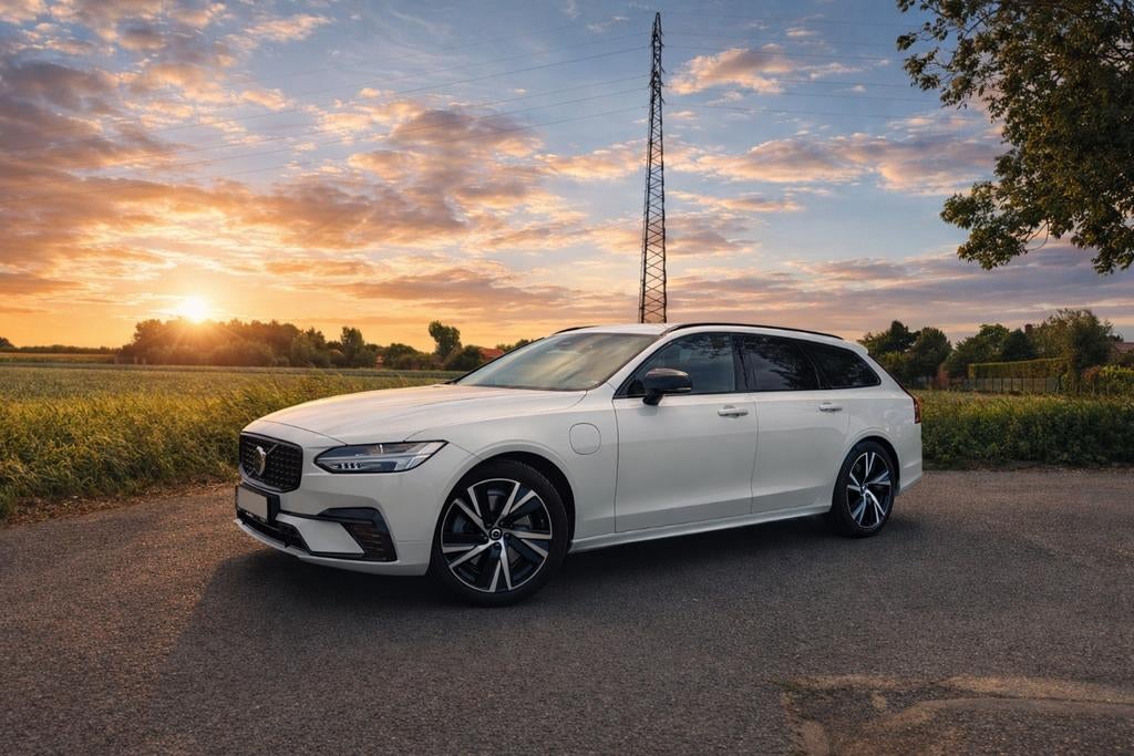 Volvo V90 2.0 T6 AWD 2022 Plug-in hybride, Auto's, Volvo, Automaat, V90, Wit, Break