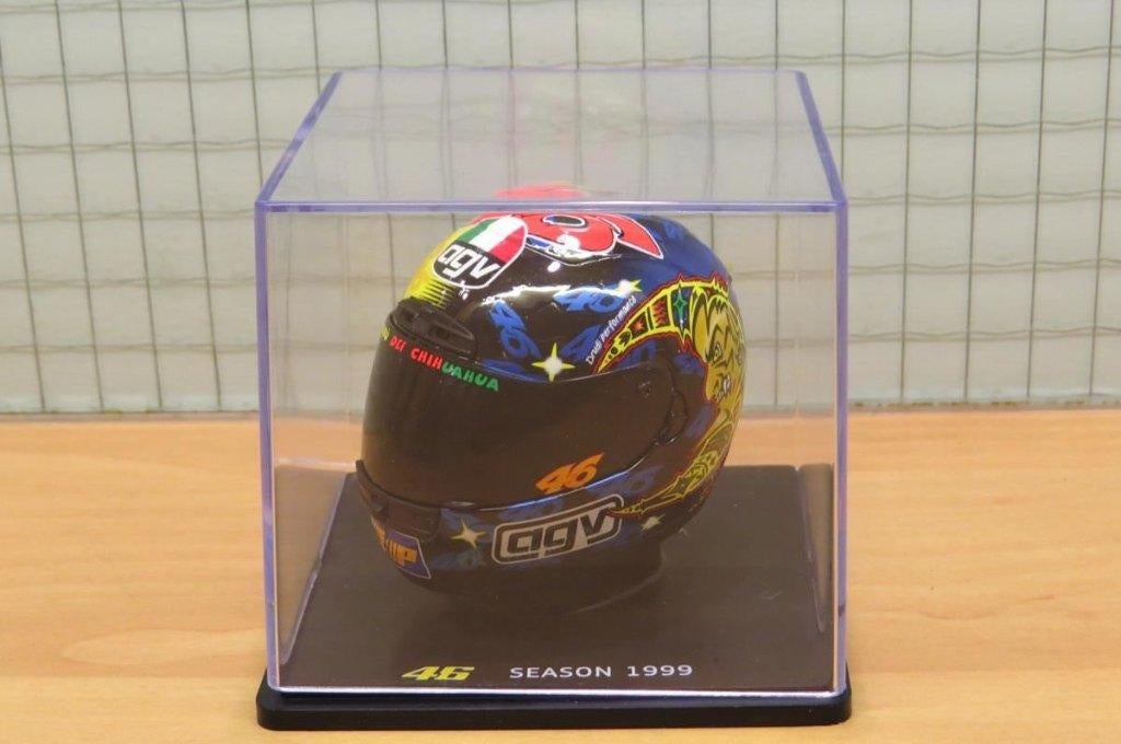 Valentino Rossi AGV helmet 1999 1:5, Hobby en Vrije tijd, Ophalen of Verzenden, Nieuw, 1:5 t/m 1:8, Overige typen