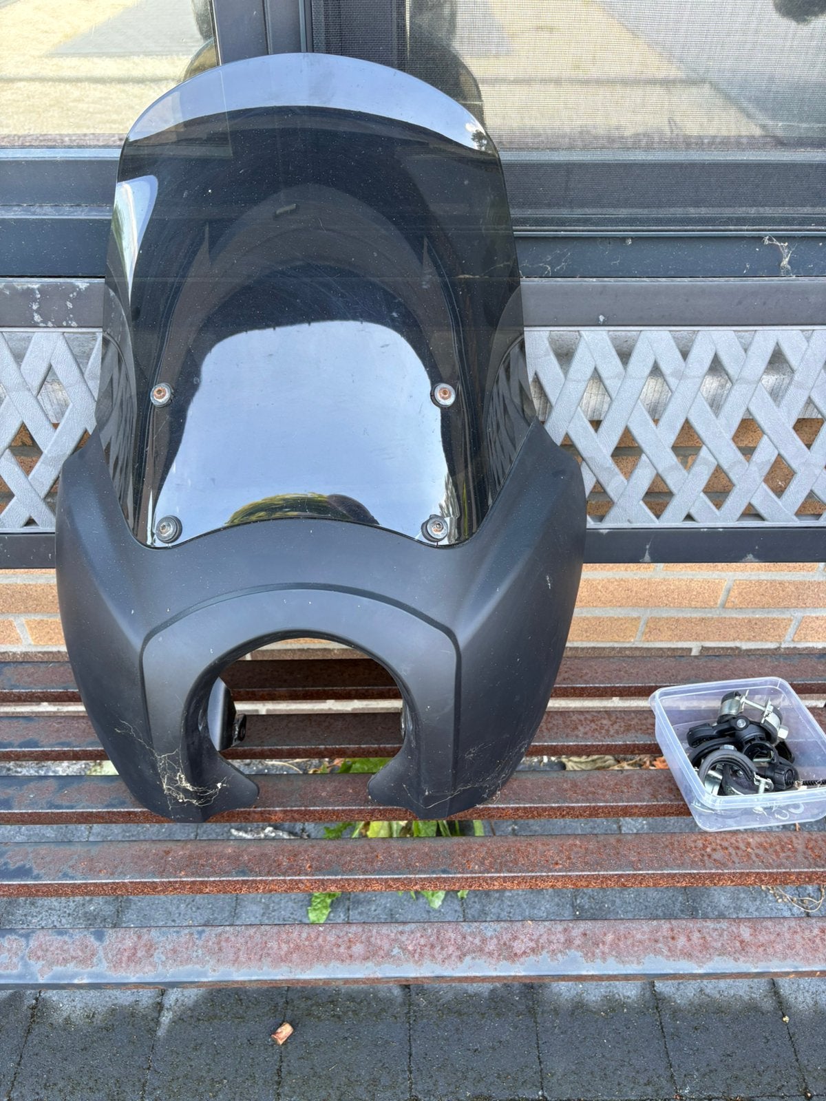 Windscherm voor honda shadow, Motoren, Accessoires | Koffers en Tassen, Ophalen, Gebruikt