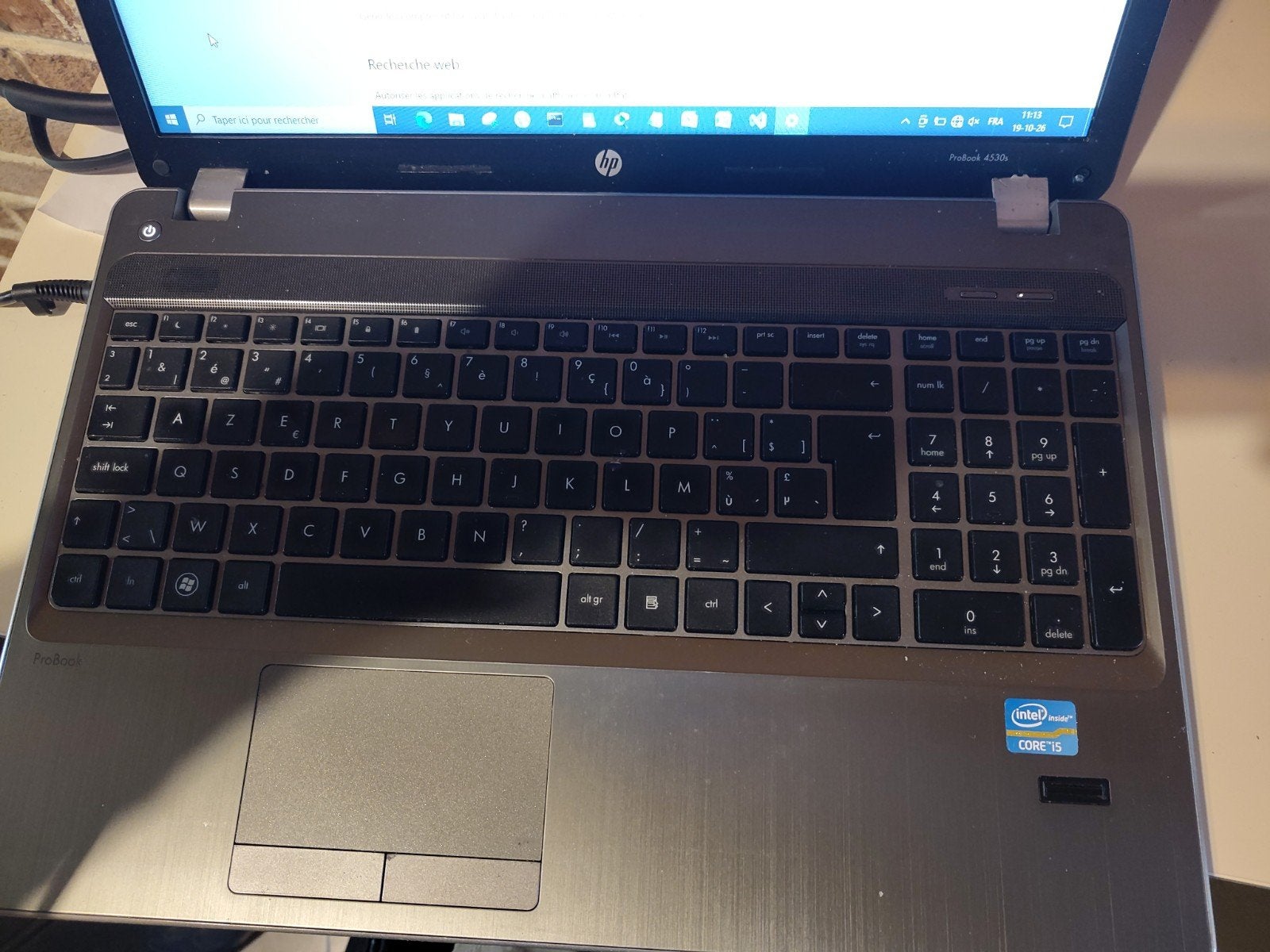 laptop HP probook, Informatique & Logiciels, 8 GB, Enlèvement, Azerty, HP Probook
