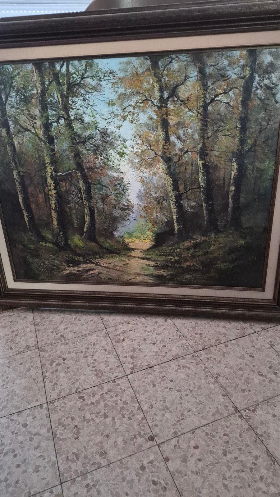 Peinture 120cmx100cm avec certificat, Enlèvement