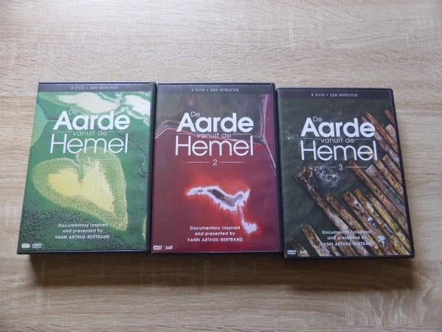 Lot  van 3 DVD's de Aarde vanuit de hemel, Alle leeftijden, Ophalen of Verzenden, Zo goed als nieuw, Natuur