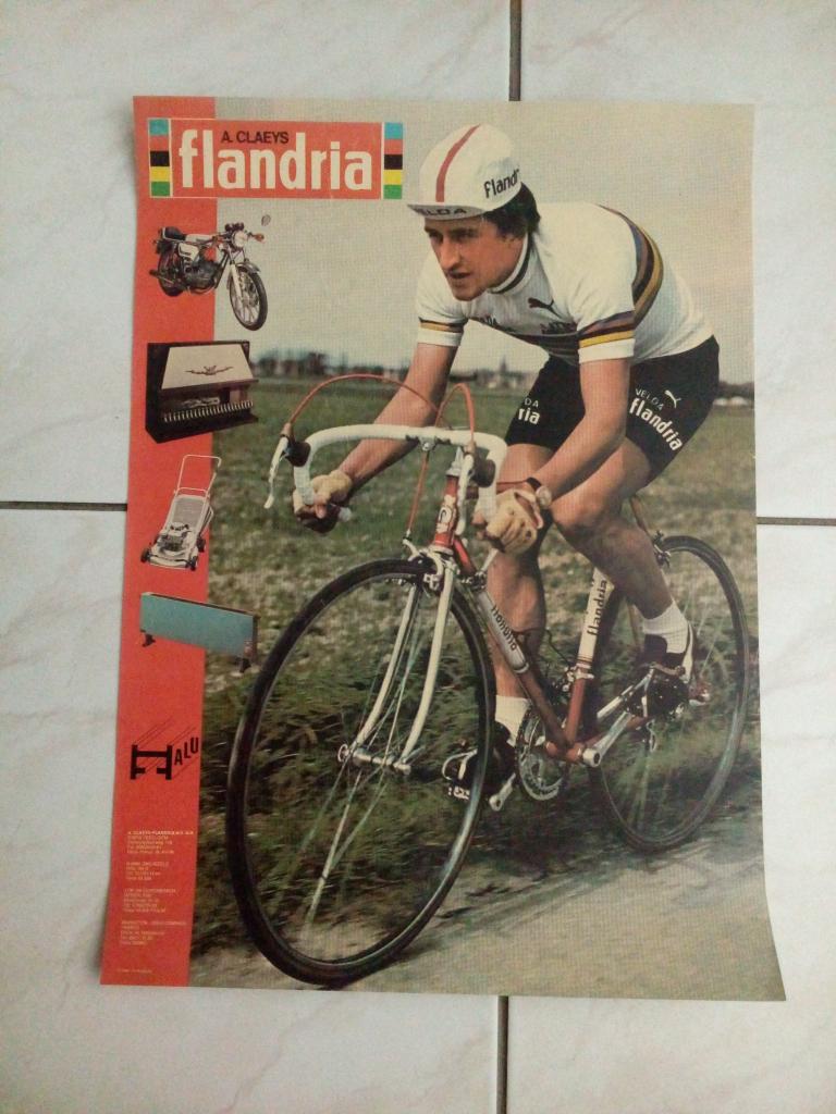 wielrenner, poster Freddy Maertens, Ophalen, Zo goed als nieuw, Overige typen