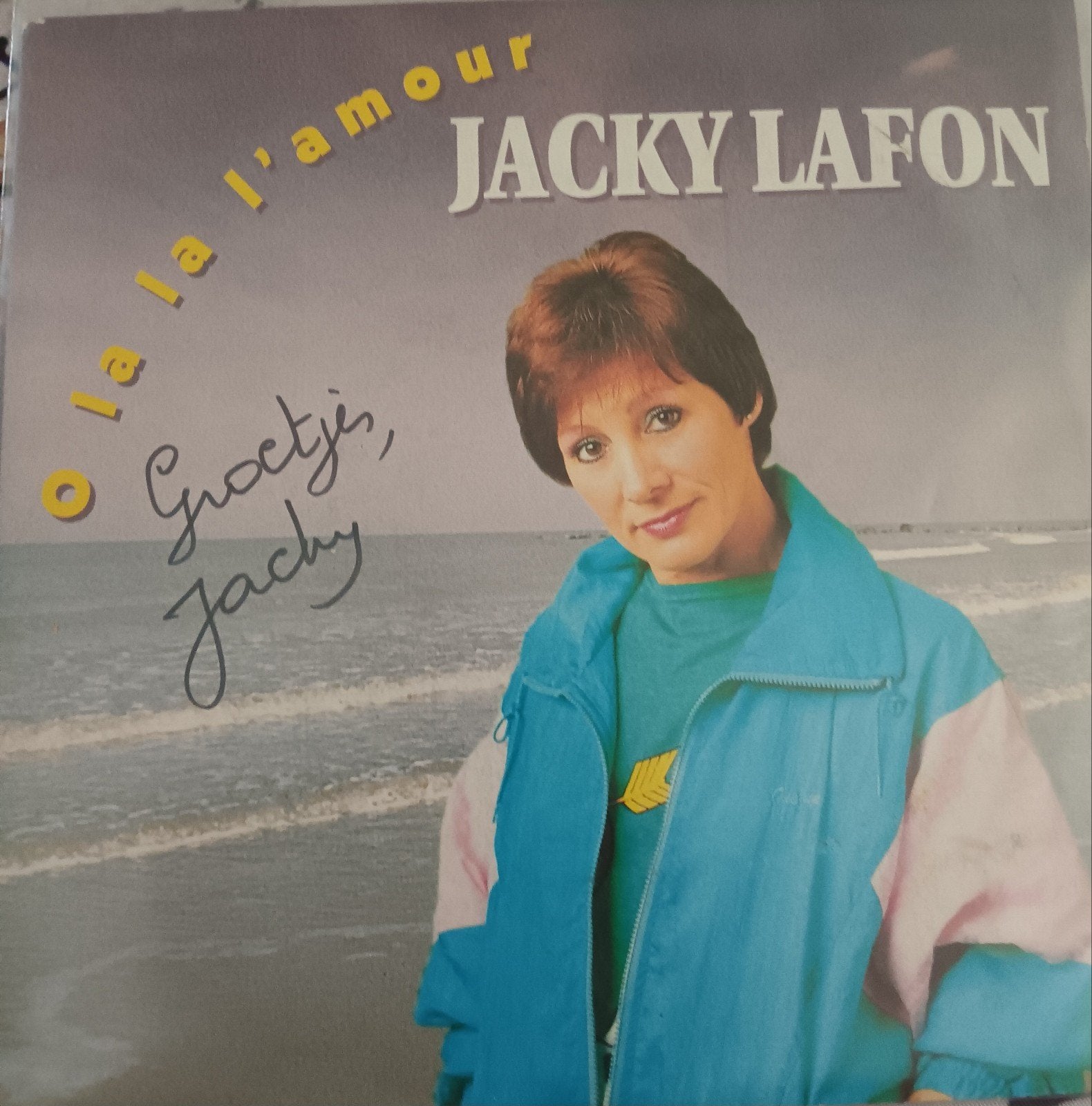 Singel LP jacky lafon., Cd's en Dvd's, Gesigneerd, Ophalen, LP