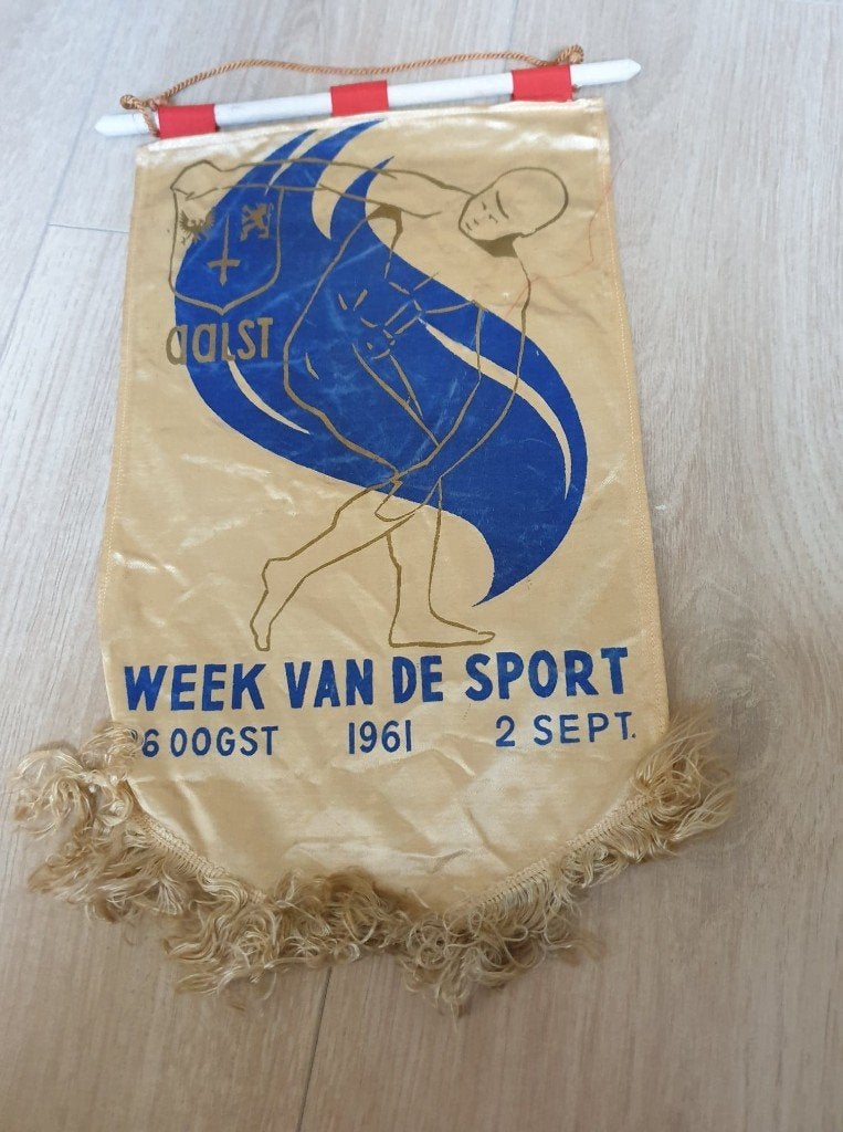 Stad Aalst wimpel 1961, Divers, Drapeaux & Banderoles, Enlèvement ou Envoi