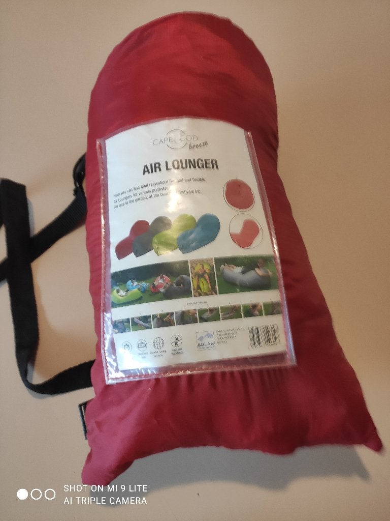 AIR LOUNGER strandzak, Ophalen