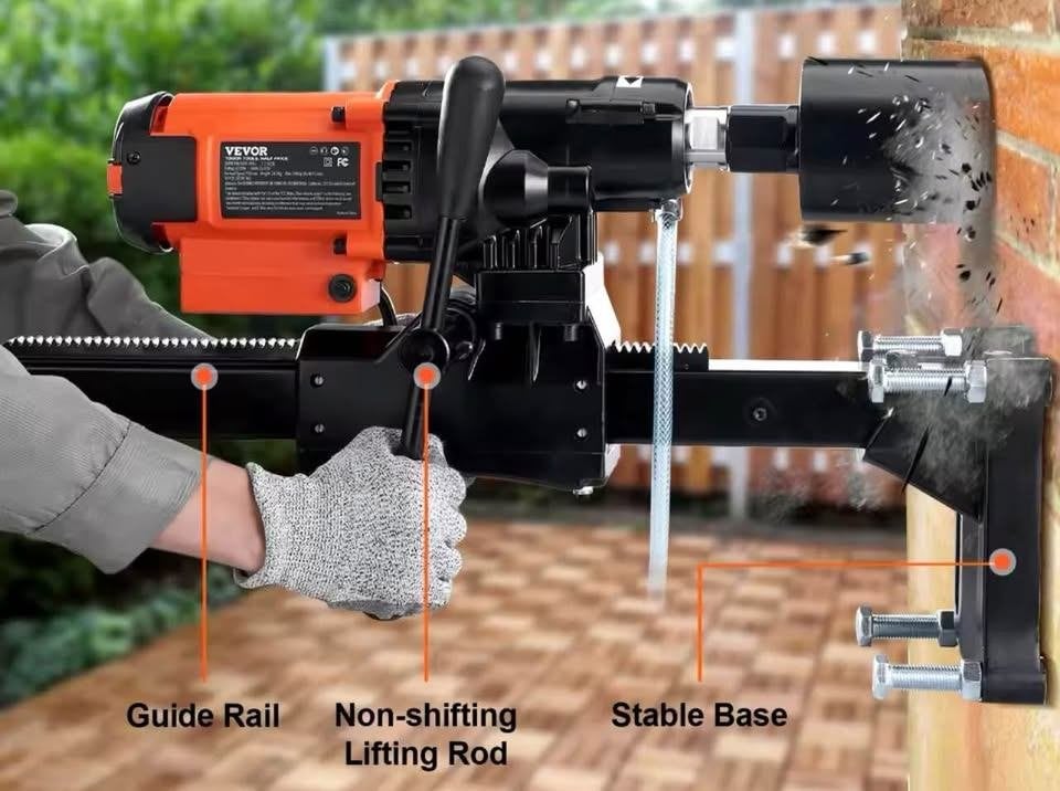Diamantboor op statief TE HUUR!!, Doe-het-zelf en Bouw, Ophalen of Verzenden, Zo goed als nieuw, 600 watt of meer, Boormachine