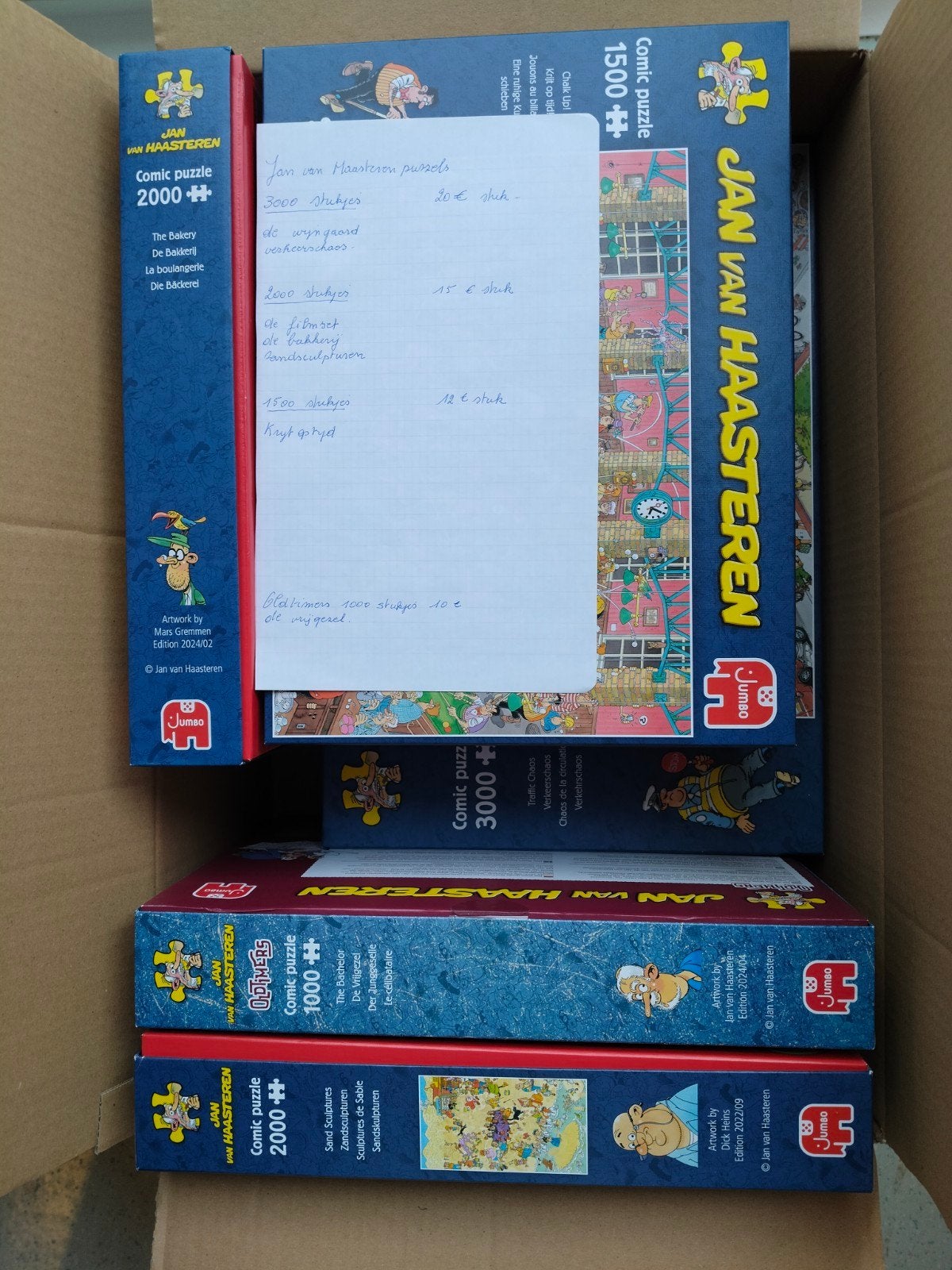 puzzels, Hobby en Vrije tijd, Ophalen, 500 t/m 1500 stukjes, Zo goed als nieuw, Legpuzzel