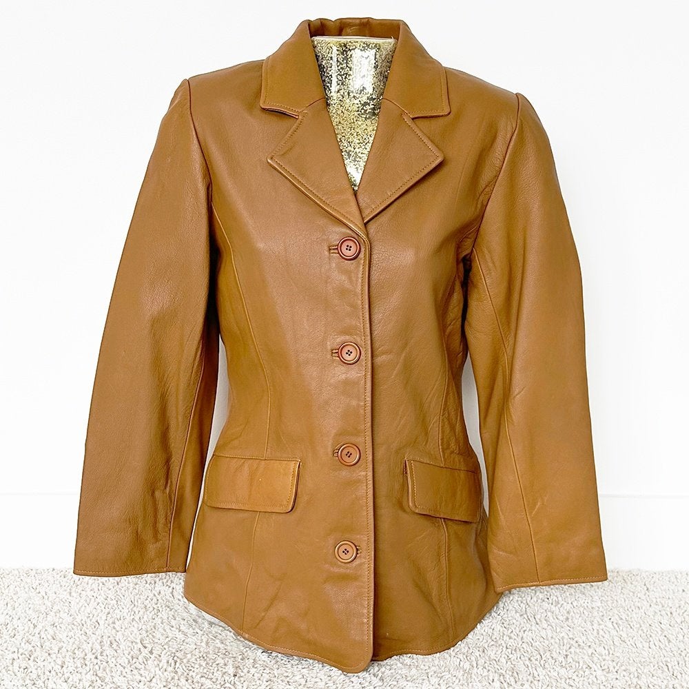 Soepele Leren Leather Master Classics Jas 2 (M) € 65,-, Maat 38/40 (M), Bruin, Verzenden, Leather Master Classics