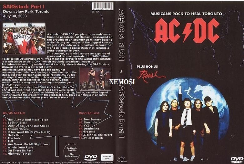 DVD - AC/DC - MUSICANS ROCK TO HEAL TORONTO, Cd's en Dvd's, Dvd's | Muziek en Concerten, Nieuw in verpakking, Concert, Eerste persing