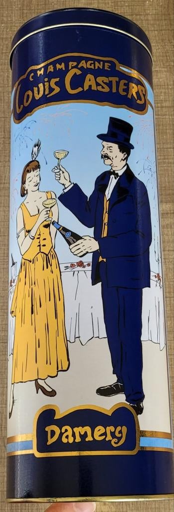 Oud Champagneblik: Louis Casters, Damery, Frankrijk, Ophalen of Verzenden, Gebruikt, Verpakking