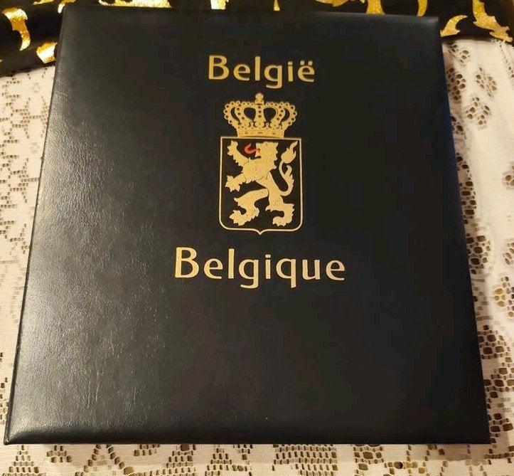 Davo 4 avec timbres belges 1985/95., Enlèvement ou Envoi
