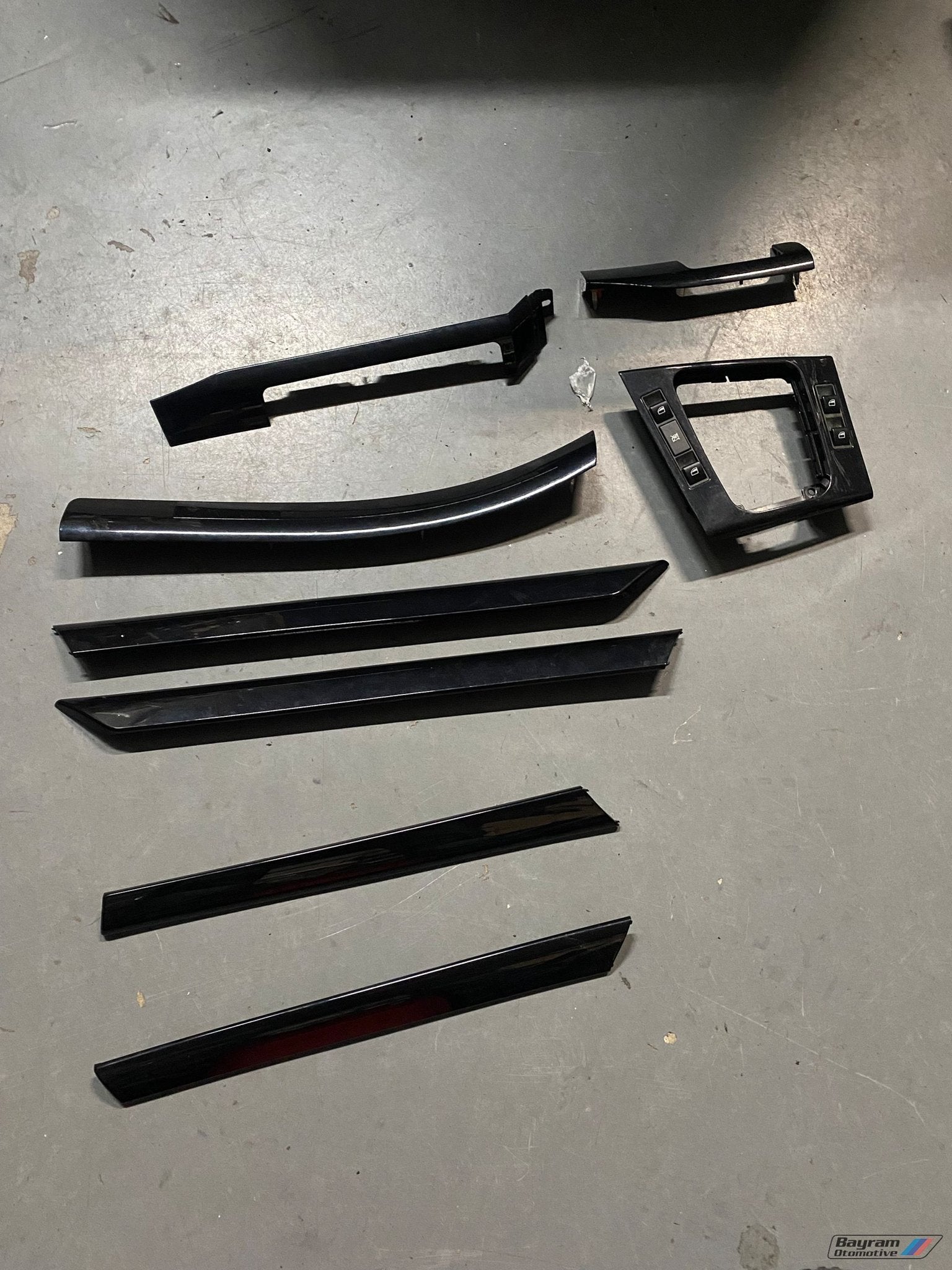 Bmw E46 zwart interieurlijsten set sedan touring piano 3-ser, Gebruikt, -, -, Ophalen of Verzenden