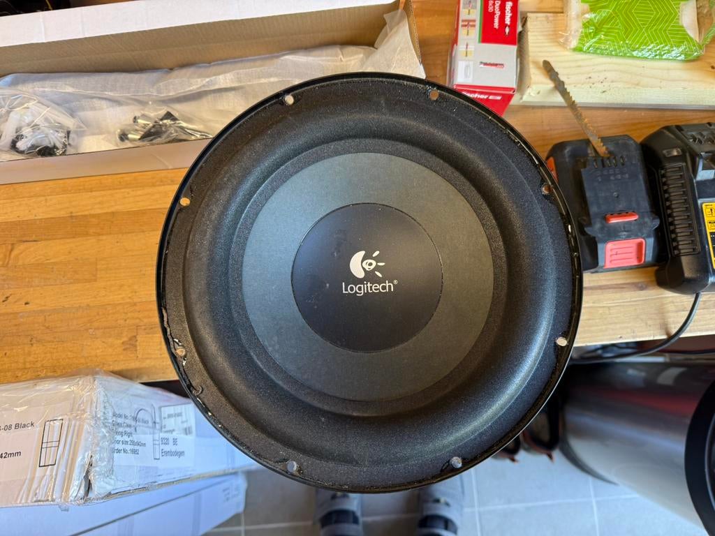 logitech 10inch 200w rms subwoofer, Ophalen, Zo goed als nieuw