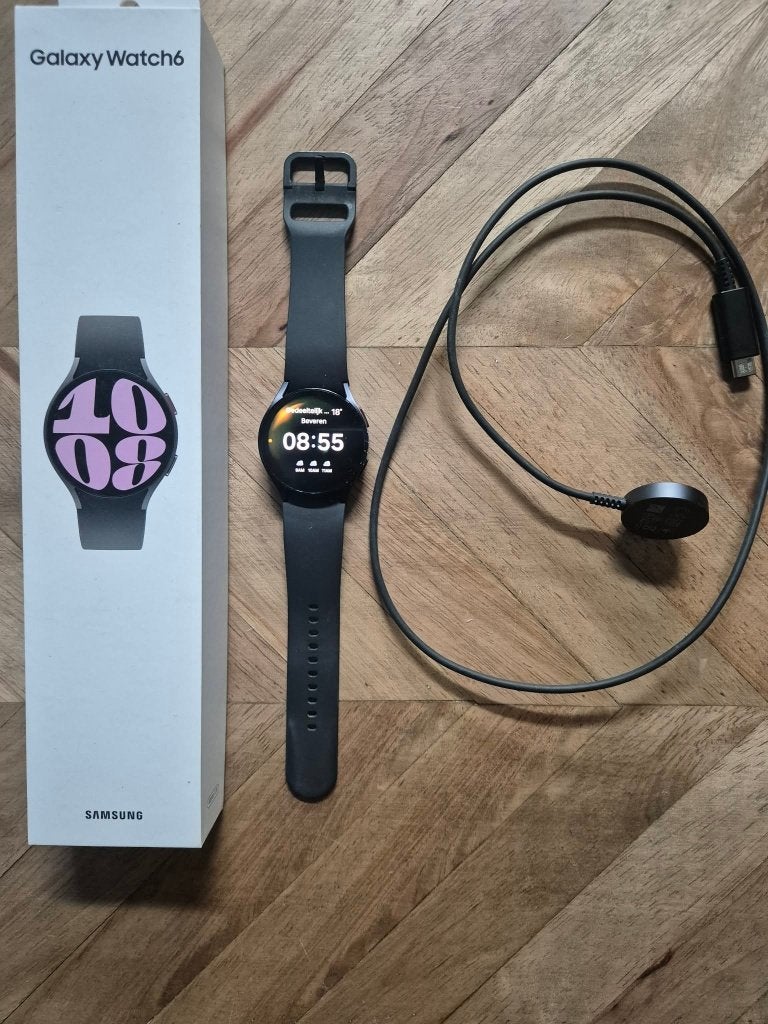Samsung Galaxy Watch6 - Smartwatch, Hoogte, Zwart, Ophalen of Verzenden, Zo goed als nieuw