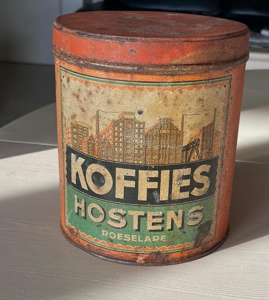 Retro koffiedoos, Verzamelen, Ophalen, Zo goed als nieuw, Koffie