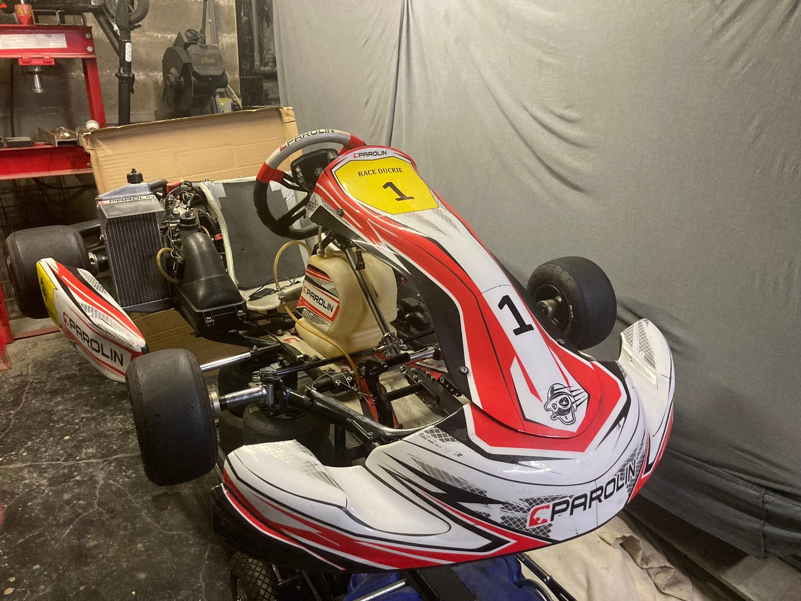 Kart parolin rotax max 125 cc met alle toebehoren +extra s, Sports & Fitness, Enlèvement, Comme neuf, Kart