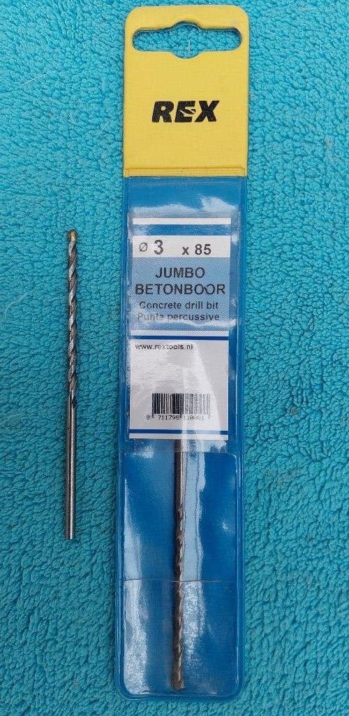 Jumbo betonboor dia 3x85mm-cilindrische schacht (geenSDS)., Ophalen of Verzenden, Nieuw, Boormachine