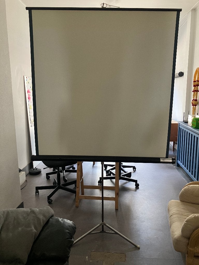 Écran de projection sur pied, TV, Hi-fi & Vidéo, Écrans de projection, Enlèvement, Utilisé