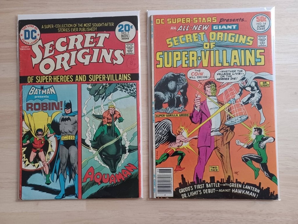 Secret Origins 1974-1977 (2 comics), Enlèvement ou Envoi, DC COMICS, Utilisé, Plusieurs comics