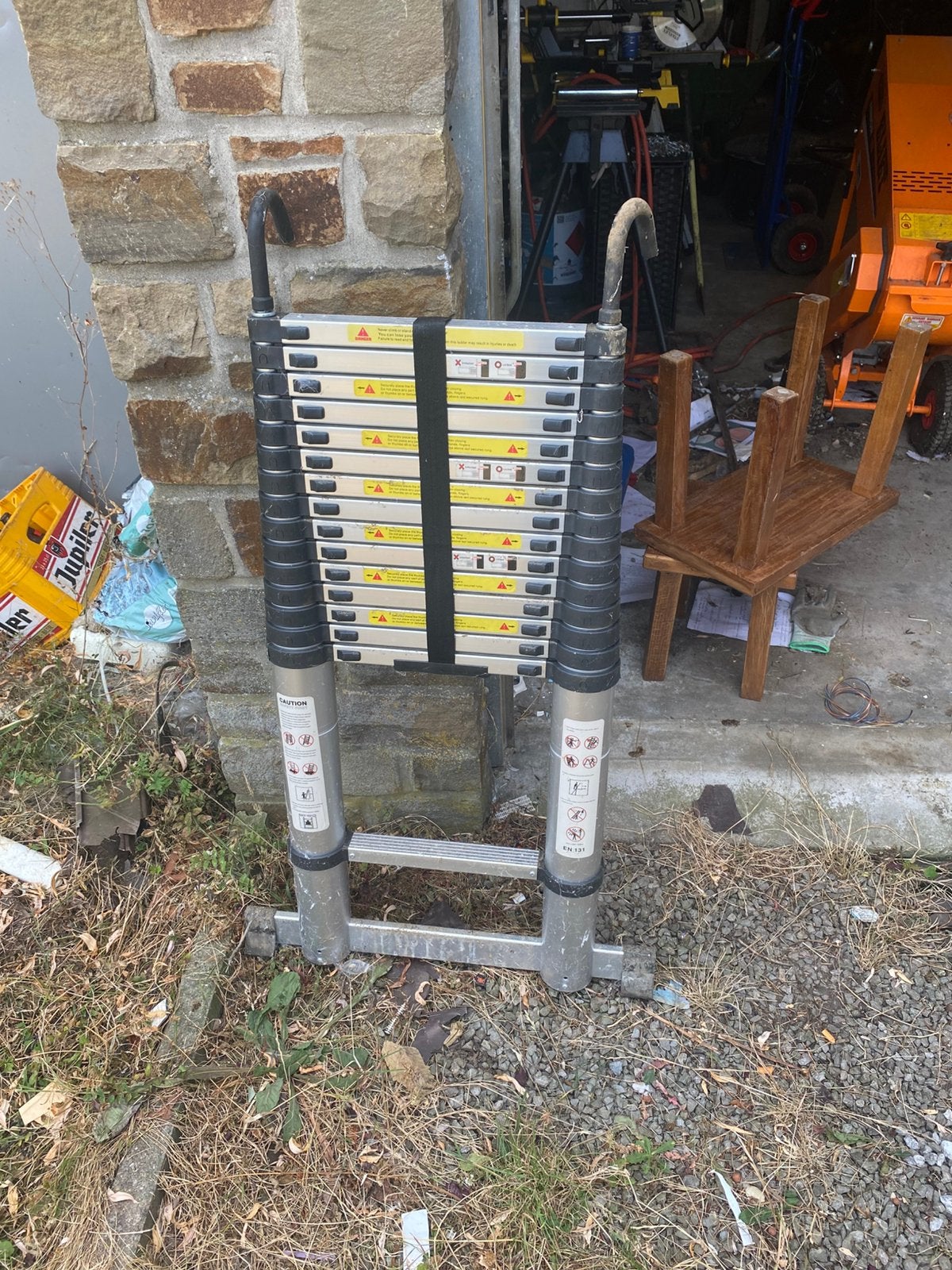 Echelle telescopique, Bricolage & Construction, Enlèvement, Comme neuf, Échelle