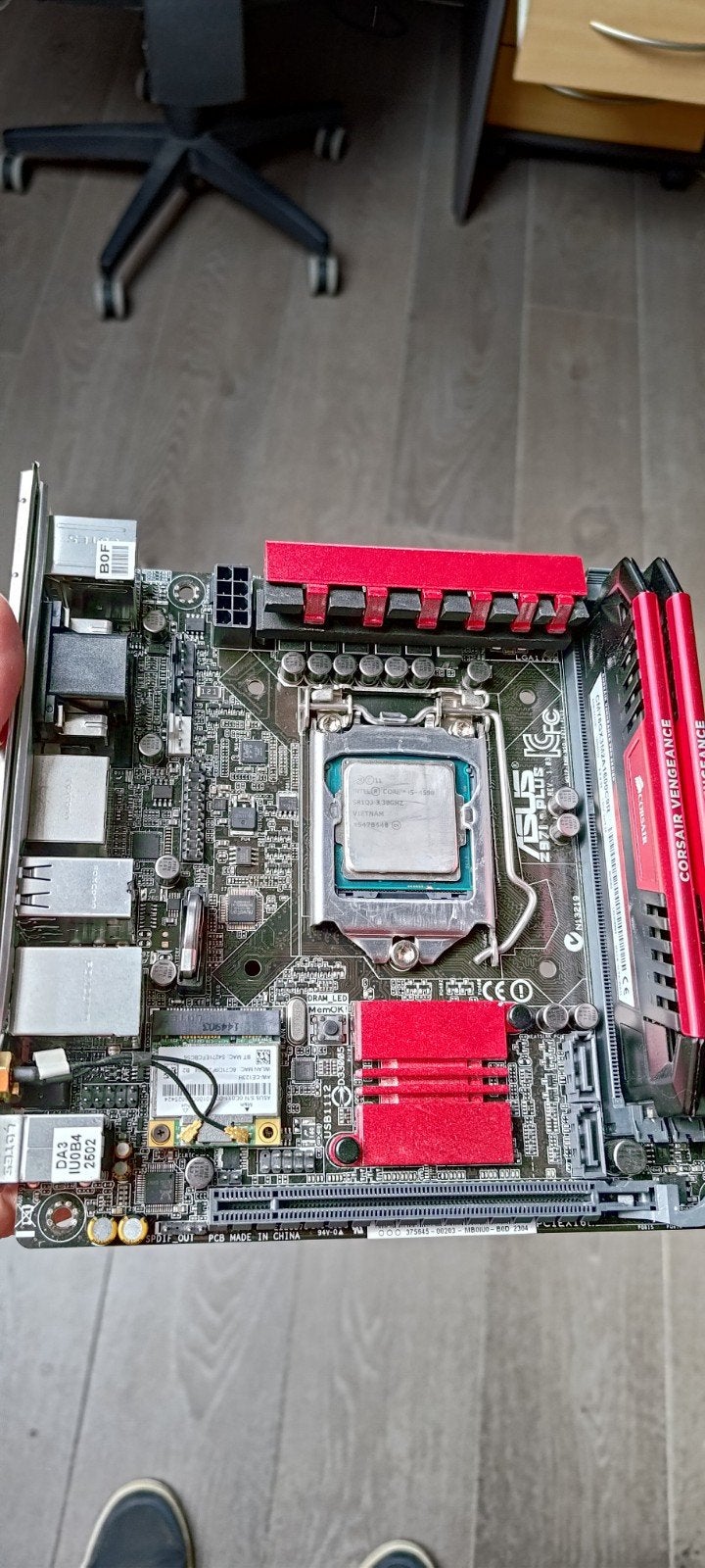Asus z97i, i5 4590, 8gb ddr3, Informatique & Logiciels, Z97, Enlèvement ou Envoi, DDR3, Mini-ITX