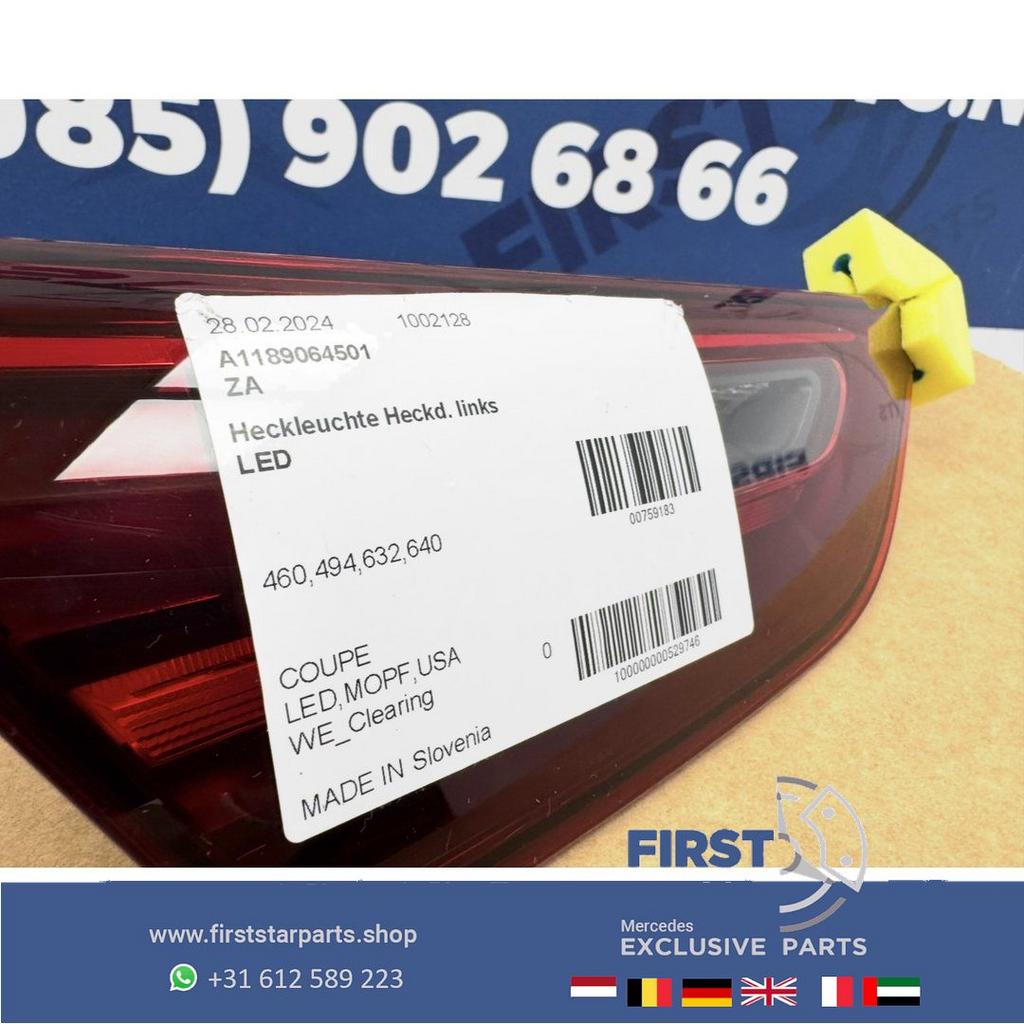 A1189064501 W118 CLA FACELIFT LED ACHTERLICHT LINKS originee, Auto-onderdelen, Gebruikt, -, Ophalen of Verzenden, -