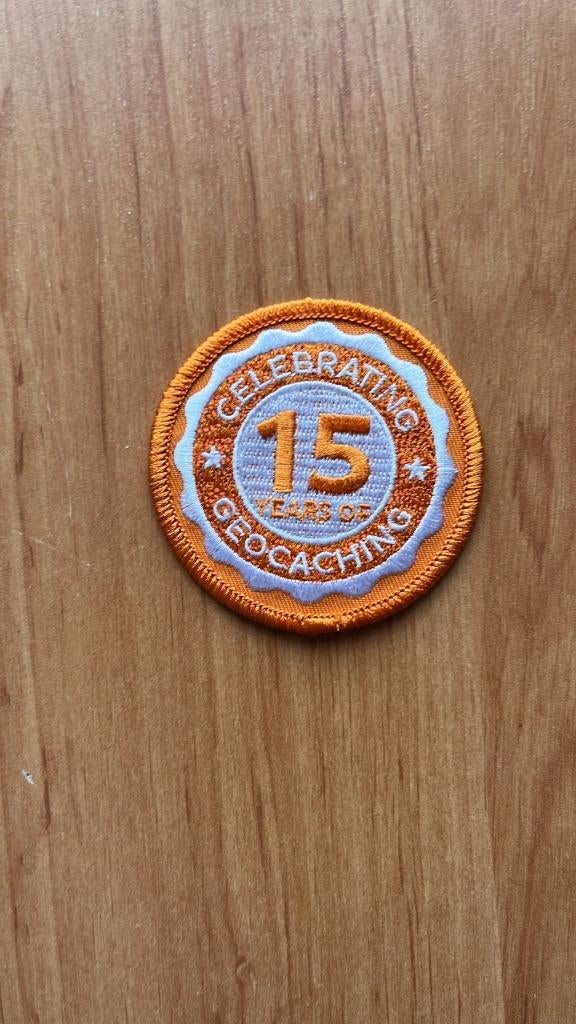 15 jaar Geocaching - Officiële patch, Ophalen of Verzenden, Nieuw