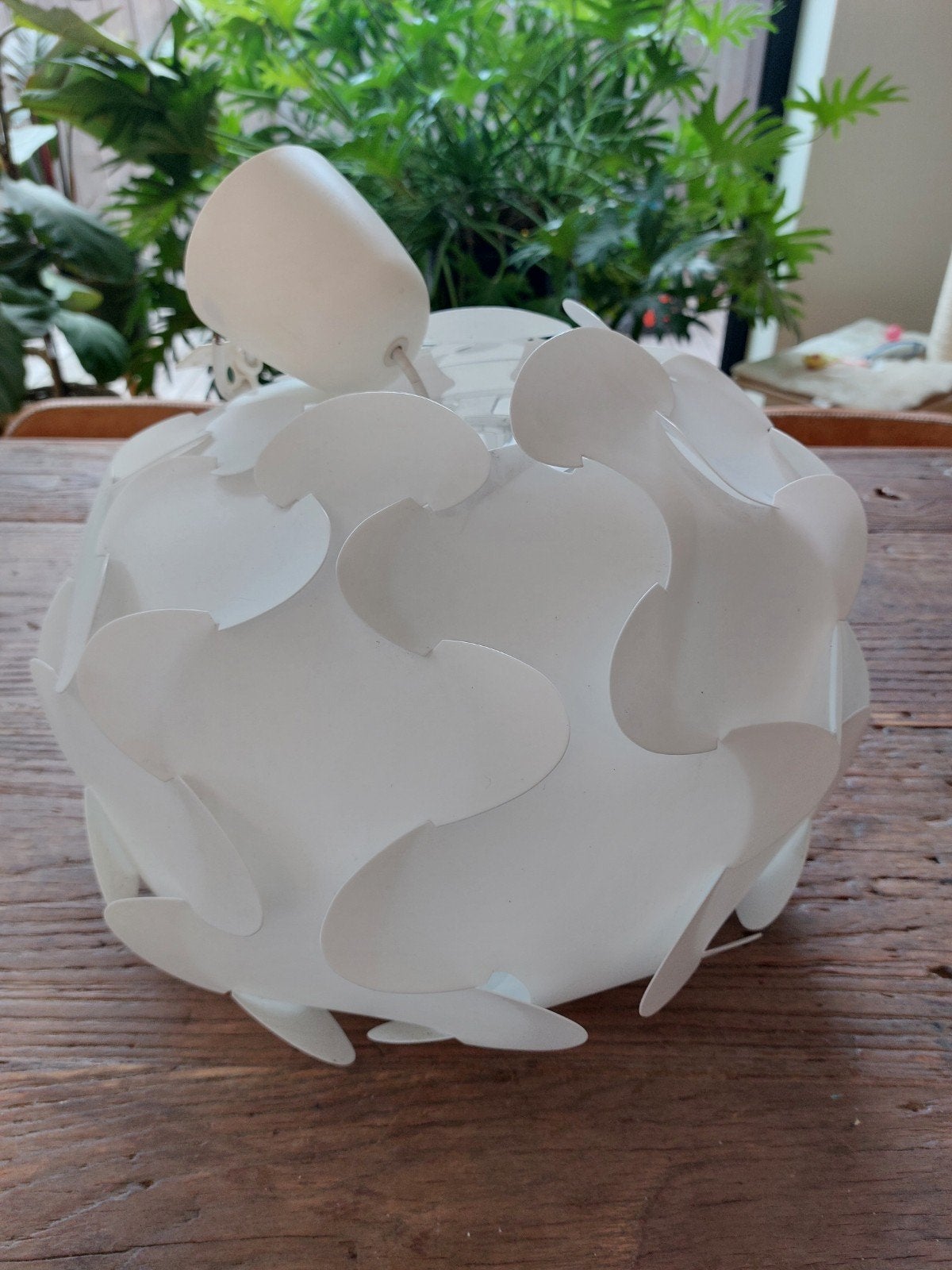 Lampe Ikea vintage blanche Fillsta 35 cm, Maison & Meubles, Enlèvement, Utilisé, Autres matériaux