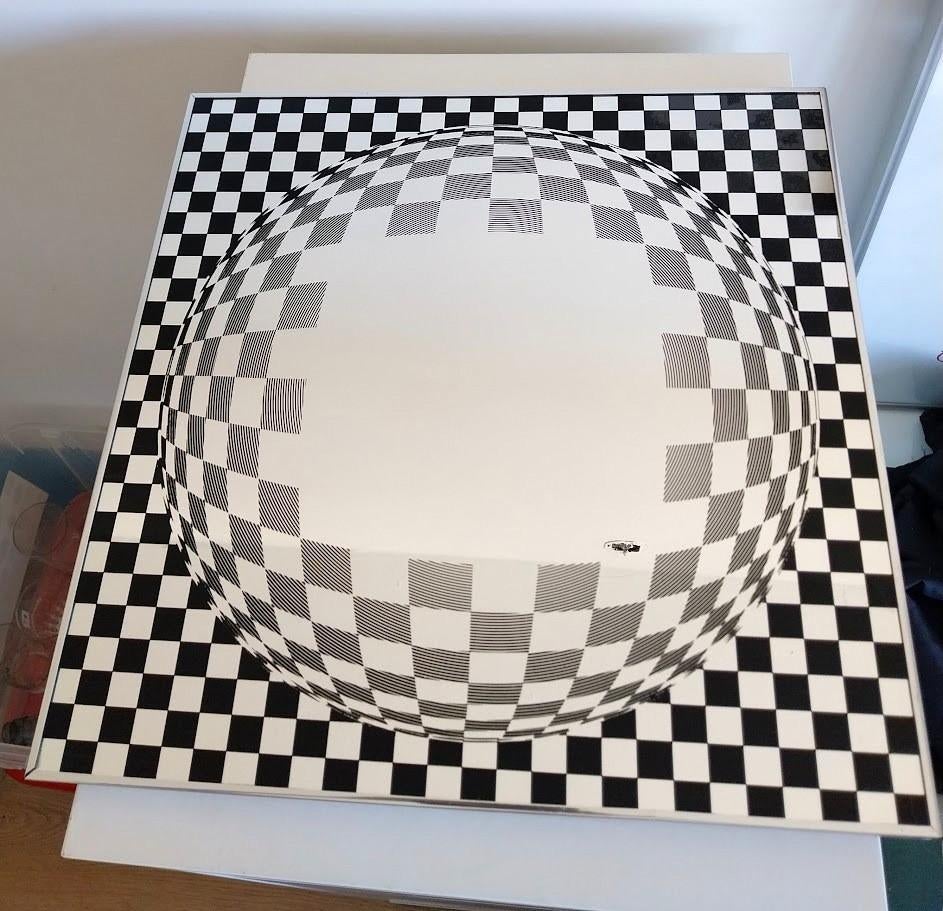 magnifique miroir Deknudt (Type Vasarely), Enlèvement ou Envoi