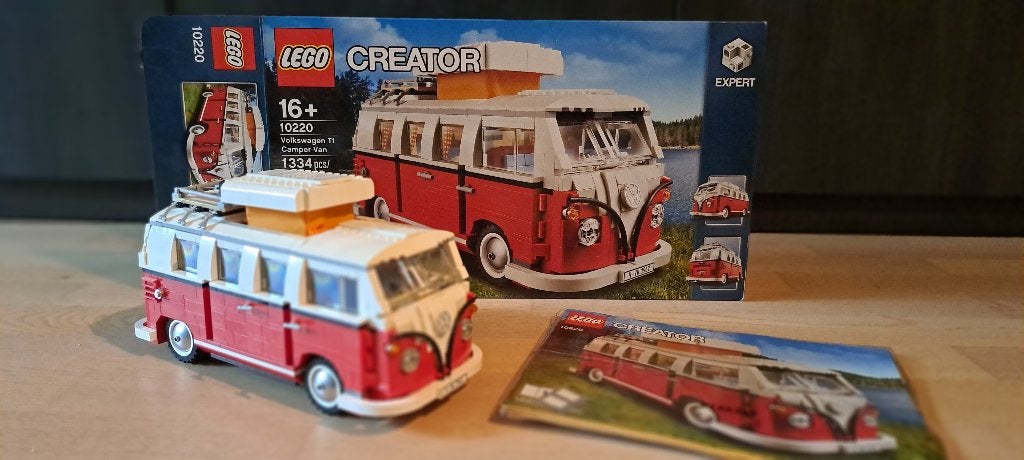 LEGO 10220 - (PHARES FONCTIONNELLES) - Volkswagen Camper Van, Kinderen en Baby's, Ophalen, Lego, Zo goed als nieuw, Inclusief instructies