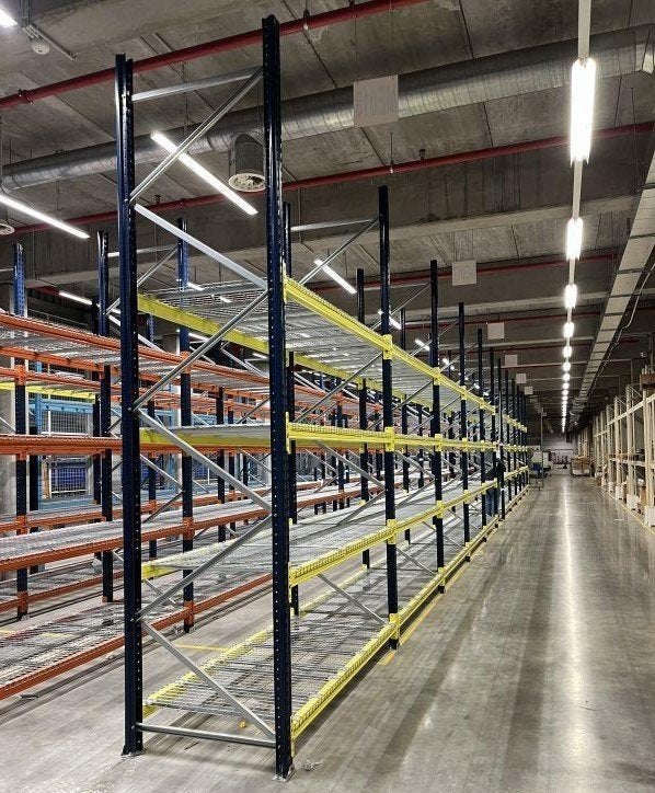Étagère à palettes Mecalux - 400x100 cm - 235 cm à neuf, Enlèvement ou Envoi, Mecalux palletstelling, Info@timshop.be, Geen idee