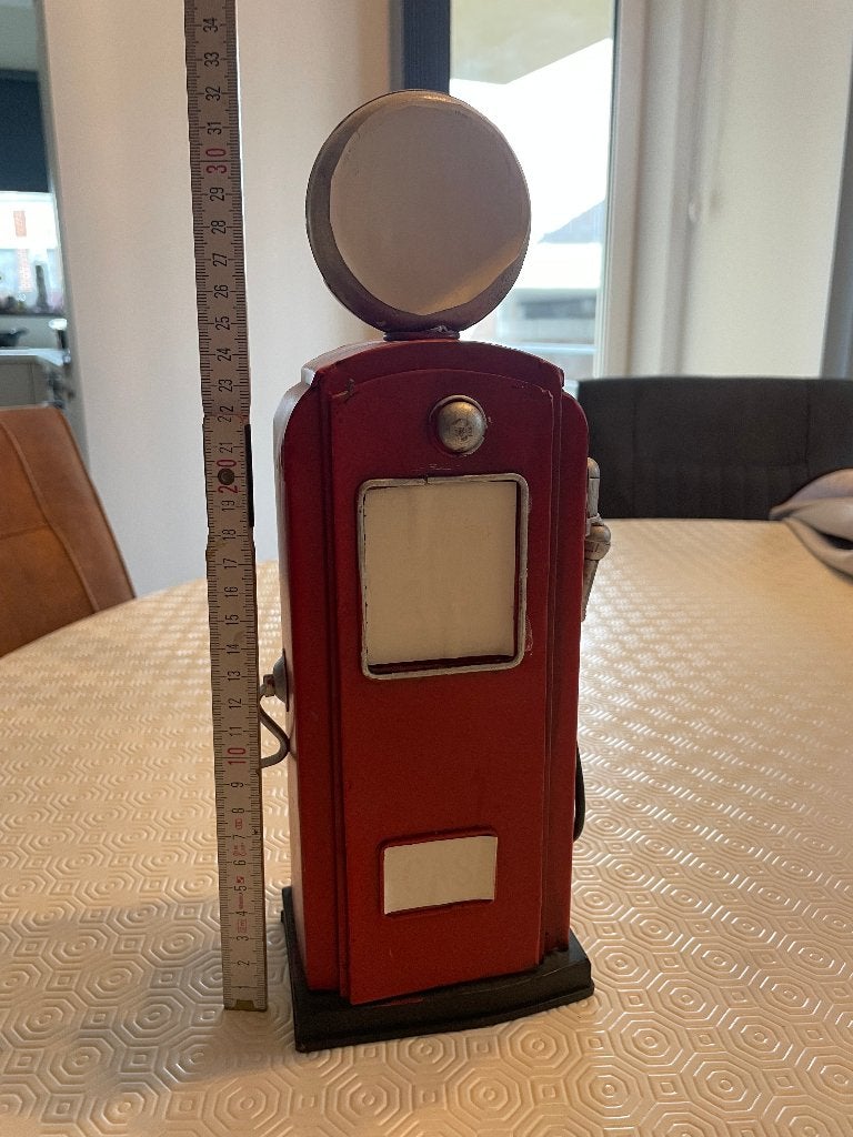 Vintage metalen pomp oldtimer Decoratie (spaarpot), Ophalen